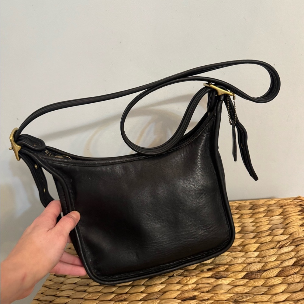 Coach Vintage Janice Legacy Bag Black Leather - Picture 1 of 11